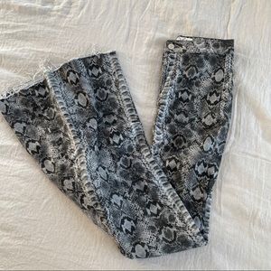 FREE PEOPLE SNAKE JEANS